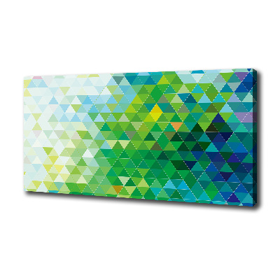 Fotocuadro en lienzo de alta calidad horizontal Triángulos abstractos