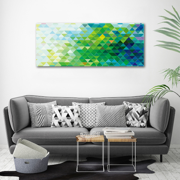 Fotocuadro en lienzo de alta calidad horizontal Triángulos abstractos