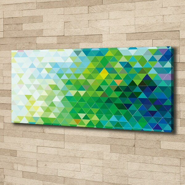 Fotocuadro en lienzo de alta calidad horizontal Triángulos abstractos