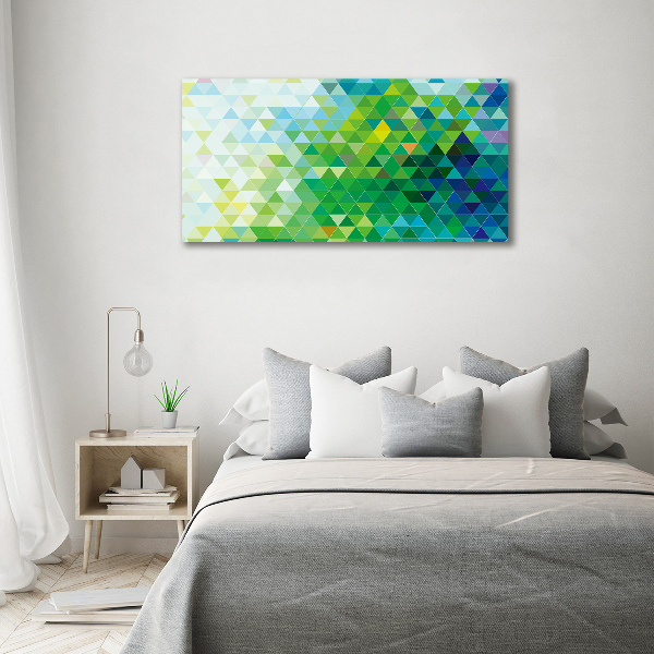 Fotocuadro en lienzo de alta calidad horizontal Triángulos abstractos