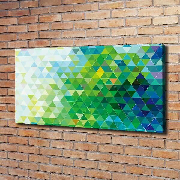 Fotocuadro en lienzo de alta calidad horizontal Triángulos abstractos