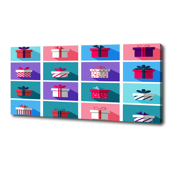 Cuadro canvas moderno de gran formato horizontal Presenta