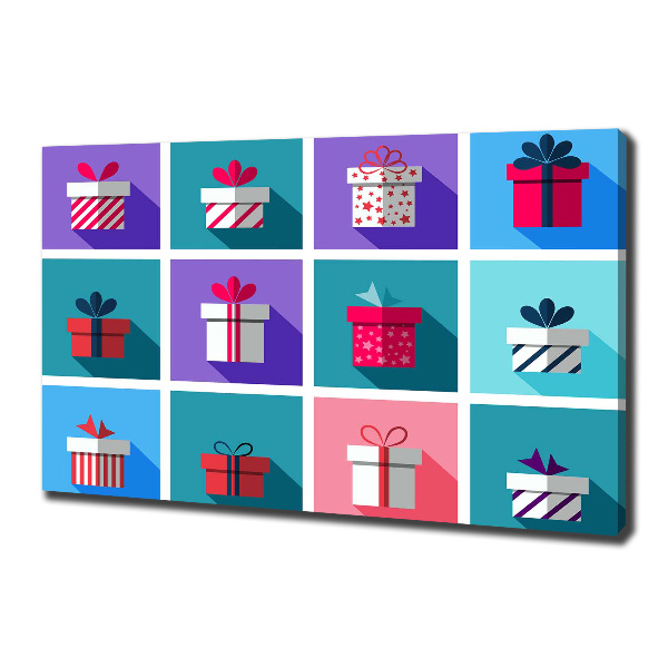 Cuadro canvas moderno de gran formato horizontal Presenta