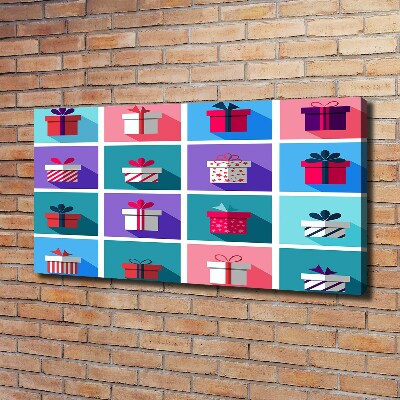 Cuadro canvas moderno de gran formato horizontal Presenta