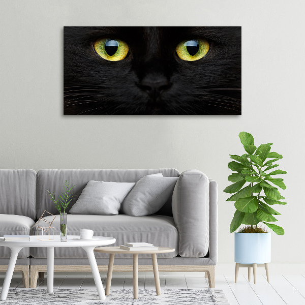 Cuadro canvas con impresión uv duradera horizontal ojos de gato