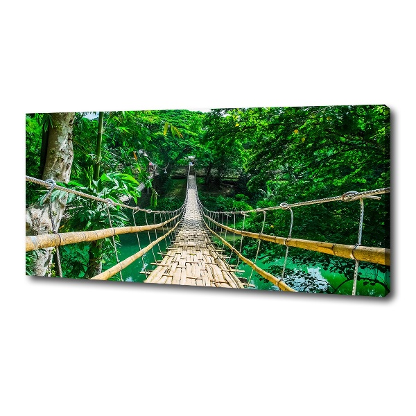 Foto en lienzo con acabado profesional horizontal Puente de la selva tropical