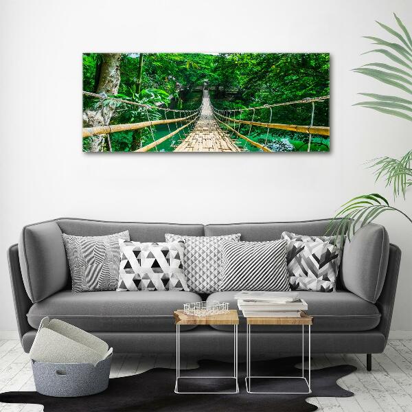 Foto en lienzo con acabado profesional horizontal Puente de la selva tropical