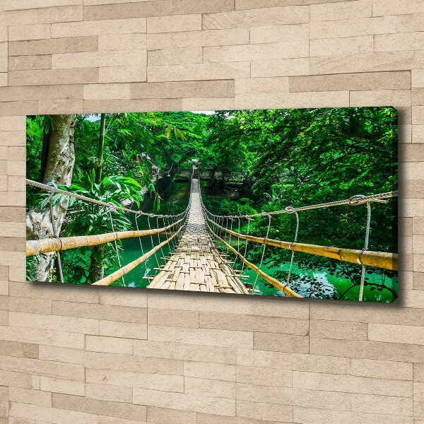 Foto en lienzo con acabado profesional horizontal Puente de la selva tropical