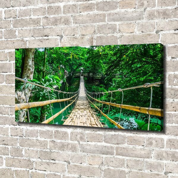 Foto en lienzo con acabado profesional horizontal Puente de la selva tropical
