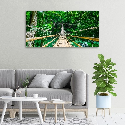 Foto en lienzo con acabado profesional horizontal Puente de la selva tropical