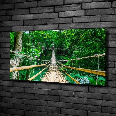 Foto en lienzo con acabado profesional horizontal Puente de la selva tropical