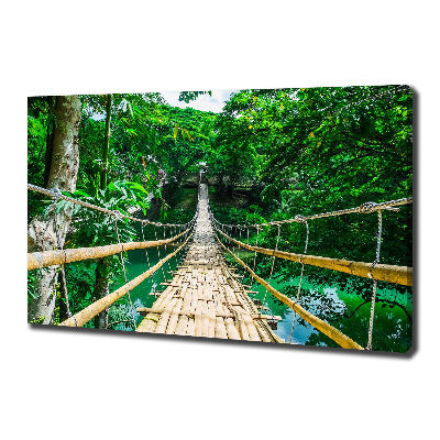 Foto en lienzo con acabado profesional horizontal Puente de la selva tropical