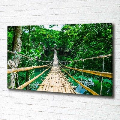 Foto en lienzo con acabado profesional horizontal Puente de la selva tropical