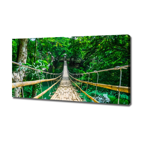 Foto en lienzo con acabado profesional horizontal Puente de la selva tropical