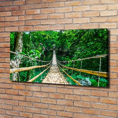 Foto en lienzo con acabado profesional horizontal Puente de la selva tropical