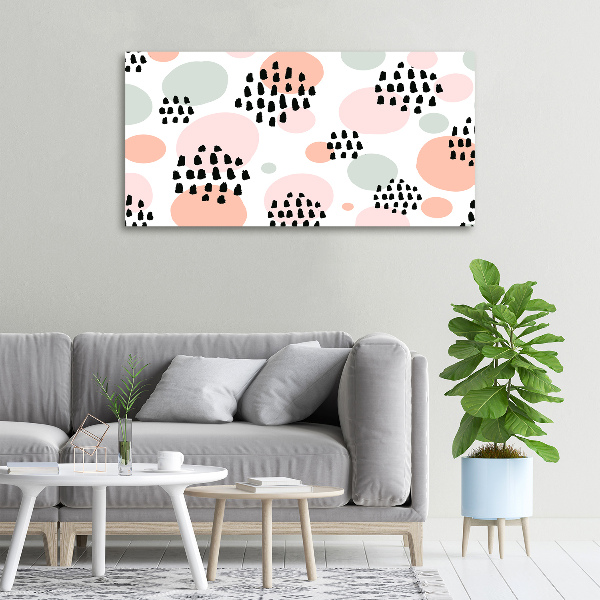 Cuadro canvas moderno de gran formato horizontal Fondo abstracto