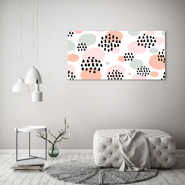 Cuadro canvas moderno de gran formato horizontal Fondo abstracto