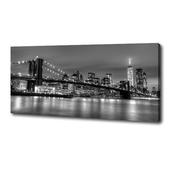 Cuadro canvas con impresión uv duradera horizontal Puente de Brooklyn