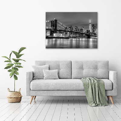 Cuadro canvas con impresión uv duradera horizontal Puente de Brooklyn
