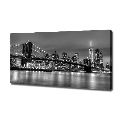 Cuadro canvas con impresión uv duradera horizontal Puente de Brooklyn