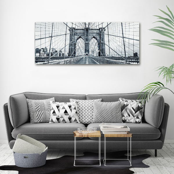 Cuadro canvas moderno de gran formato horizontal Puente de Brooklyn