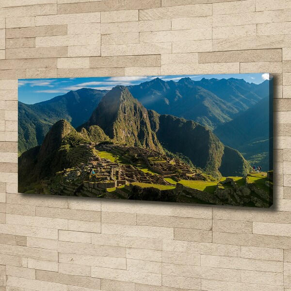 Cuadro canvas moderno de gran formato horizontal Ruinas de Machu Picchu