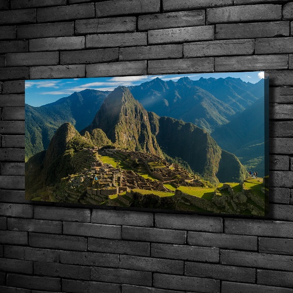Cuadro canvas moderno de gran formato horizontal Ruinas de Machu Picchu