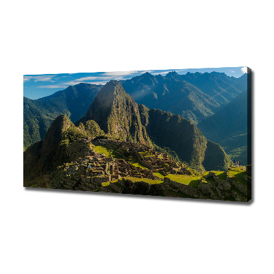 Cuadro canvas moderno de gran formato horizontal Ruinas de Machu Picchu