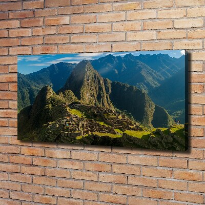 Cuadro canvas moderno de gran formato horizontal Ruinas de Machu Picchu