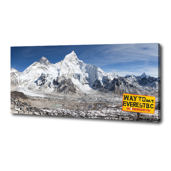 Cuadro canvas con impresión uv duradera horizontal Monte Everest