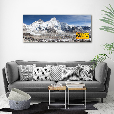 Cuadro canvas con impresión uv duradera horizontal Monte Everest