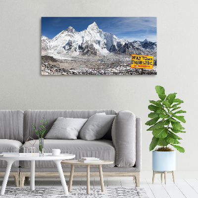 Cuadro canvas con impresión uv duradera horizontal Monte Everest