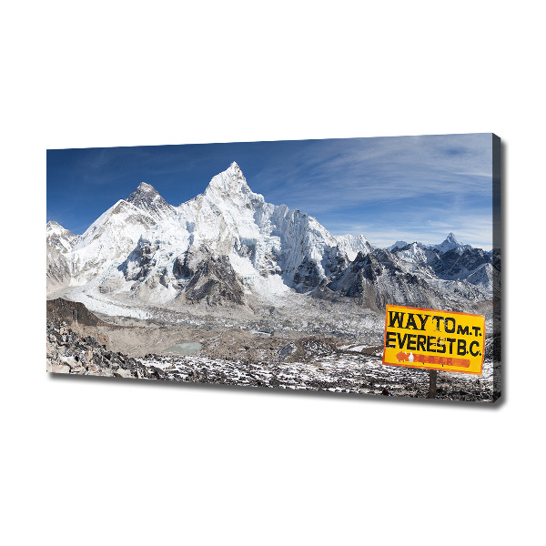 Cuadro canvas con impresión uv duradera horizontal Monte Everest