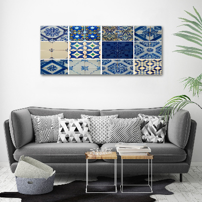 Cuadro canvas moderno de gran formato horizontal Azulejos portugueses