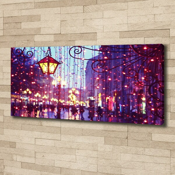 Fotocuadro en lienzo de alta calidad horizontal Luces en la ciudad