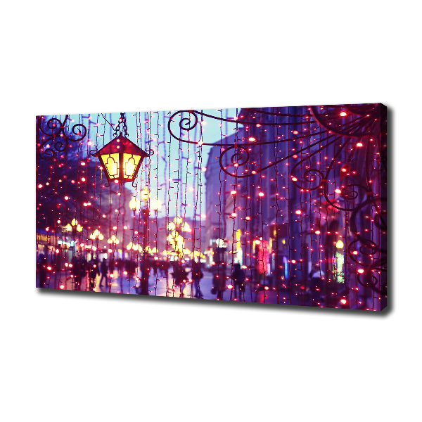 Fotocuadro en lienzo de alta calidad horizontal Luces en la ciudad