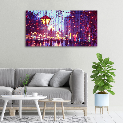 Fotocuadro en lienzo de alta calidad horizontal Luces en la ciudad