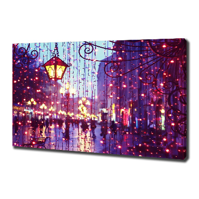 Fotocuadro en lienzo de alta calidad horizontal Luces en la ciudad