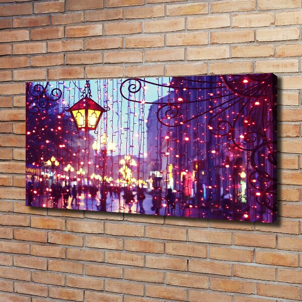 Fotocuadro en lienzo de alta calidad horizontal Luces en la ciudad
