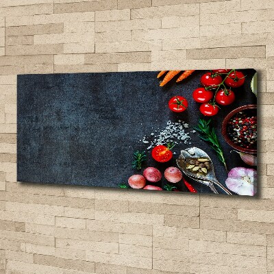 Fotocuadro en lienzo de alta calidad horizontal Ingredientes
