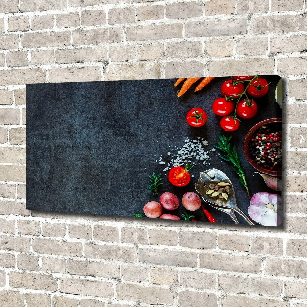 Fotocuadro en lienzo de alta calidad horizontal Ingredientes