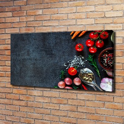 Fotocuadro en lienzo de alta calidad horizontal Ingredientes