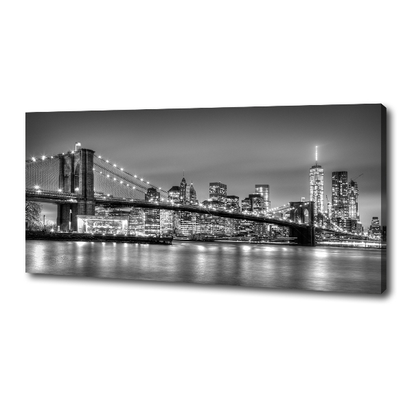 Cuadro canvas moderno de gran formato horizontal Puente de Brooklyn