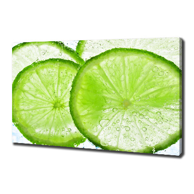 Cuadro canvas con impresión uv duradera horizontal Limas bajo el agua