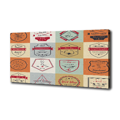 Cuadro canvas con impresión uv duradera horizontal Señales de patineta