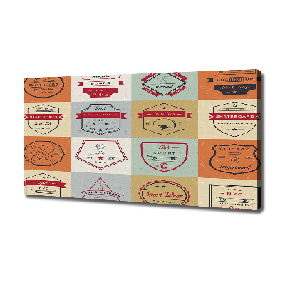 Cuadro canvas con impresión uv duradera horizontal Señales de patineta