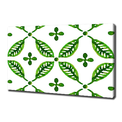 Foto obraz na płótnie Zielone liście