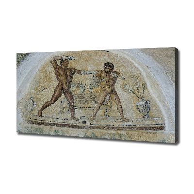 Cuadro canvas moderno de gran formato horizontal Mosaico