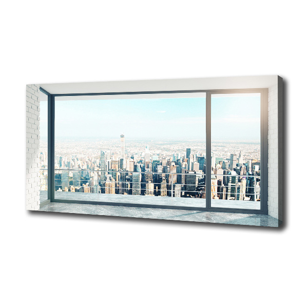 Fotocuadro en lienzo de alta calidad horizontal Vista de la ciudad