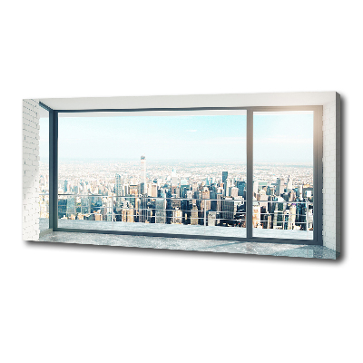 Fotocuadro en lienzo de alta calidad horizontal Vista de la ciudad